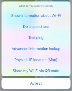 Screenshot for Apple Siri Shortcuts Network tool 1
