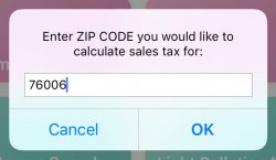 Screenshot for Apple Siri Shortcuts Sales Tax Calculator 1