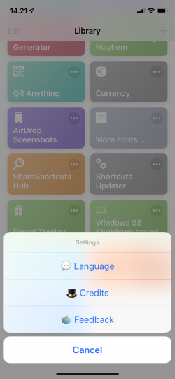 Screenshot for Apple Siri Shortcuts ShareShort Hub 3