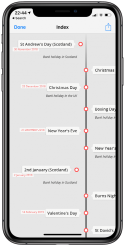 Screenshot for Apple Siri Shortcuts Calendar to Timeline 1