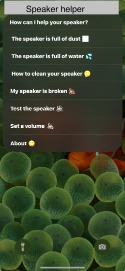 Screenshot for Apple Siri Shortcuts Speaker Helper 1