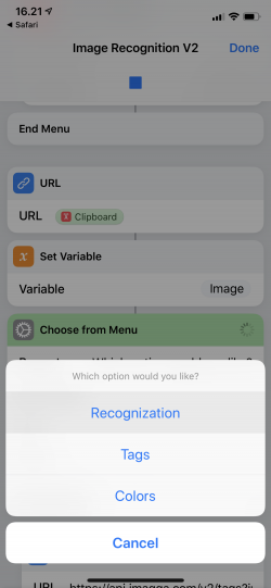 Screenshot for Apple Siri Shortcuts Image Recognition V2 4