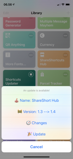 Screenshot for Apple Siri Shortcuts Shortcuts Updater 1