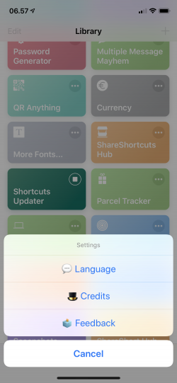 Screenshot for Apple Siri Shortcuts Shortcuts Updater 3