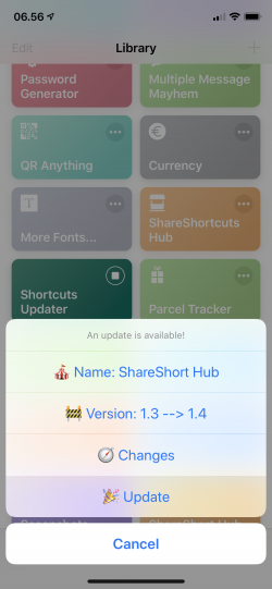 Screenshot for Apple Siri Shortcuts Shortcuts Updater 4