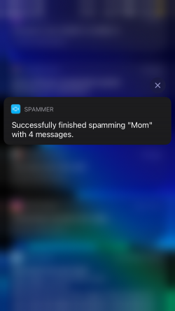 Screenshot for Apple Siri Shortcuts Spammer 4