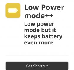 Screenshot for Apple Siri Shortcuts Low Power 1