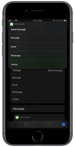 Screenshot for Apple Siri Shortcuts Messages 3