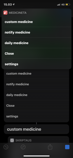 Screenshot for Apple Siri Shortcuts medicineta 2