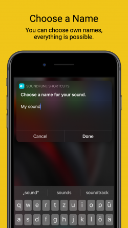 Screenshot for Apple Siri Shortcuts SoundFun 3