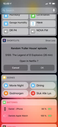 Screenshot for Apple Siri Shortcuts Random Netflix Episode 3