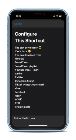 Screenshot for Apple Siri Shortcuts Yas Download 1