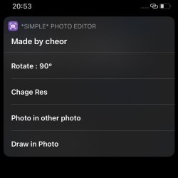 Screenshot for Apple Siri Shortcuts *Simple* Photo editor 1