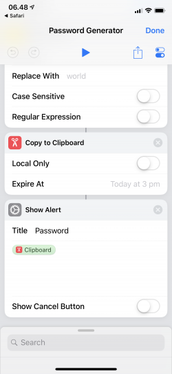 Screenshot for Apple Siri Shortcuts Password Generator 4