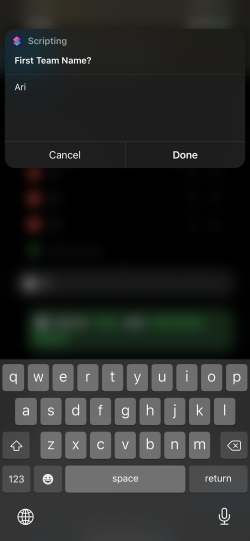 Screenshot for Apple Siri Shortcuts Domino Score Keeping Pad 1