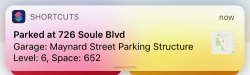 Screenshot for Apple Siri Shortcuts Garage Park 3