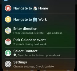 Screenshot for Apple Siri Shortcuts NavigateME 1