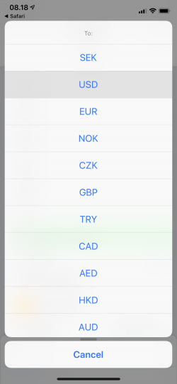 Screenshot for Apple Siri Shortcuts Currency 4