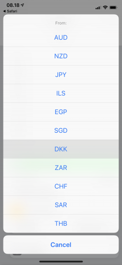 Screenshot for Apple Siri Shortcuts Currency 6