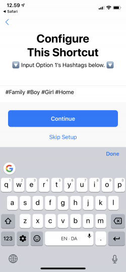 Screenshot for Apple Siri Shortcuts Instagram Hashtag Helper 4