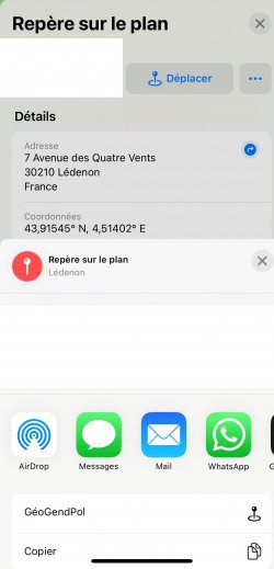 Screenshot for Apple Siri Shortcuts GéoGendPol 5
