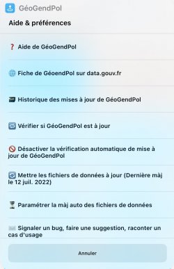Screenshot for Apple Siri Shortcuts GéoGendPol 7
