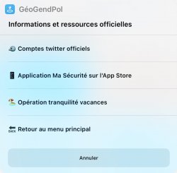 Screenshot for Apple Siri Shortcuts GéoGendPol 8