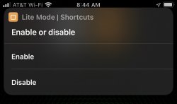 Screenshot for Apple Siri Shortcuts Lite Mode 2