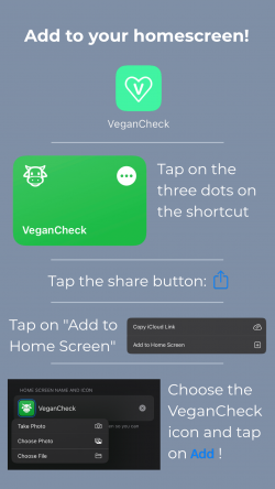 Screenshot for Apple Siri Shortcuts VeganCheck 3