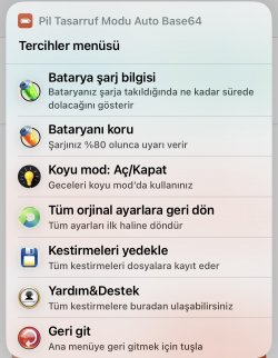 Screenshot for Apple Siri Shortcuts Pil Tasarruf Modu Auto Base64 4
