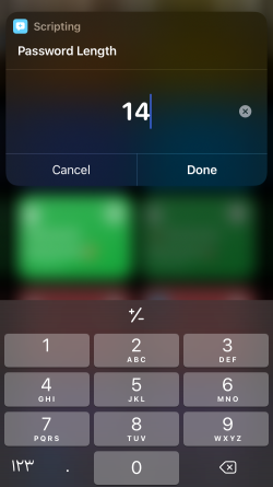Screenshot for Apple Siri Shortcuts Password Generator🔐 2