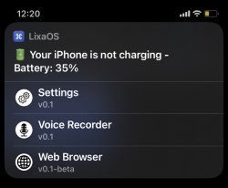 Screenshot for Apple Siri Shortcuts LixaOS 1