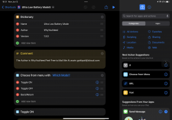 Screenshot for Apple Siri Shortcuts Ultra Low Battery ModeS 3