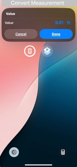 Screenshot for Apple Siri Shortcuts Convert Measurement 1
