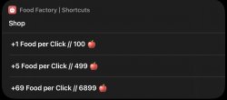 Screenshot for Apple Siri Shortcuts Food Factory 1