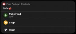 Screenshot for Apple Siri Shortcuts Food Factory 2