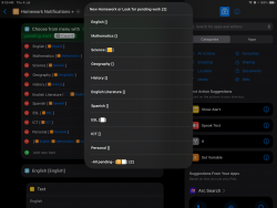 Screenshot for Apple Siri Shortcuts Homework Notifications + 1
