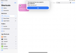 Screenshot for Apple Siri Shortcuts I want to Correct my sentence 3