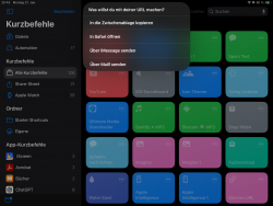 Screenshot for Apple Siri Shortcuts Kurzlink erstellen 3