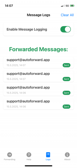 Screenshot for Apple Siri Shortcuts Forward as email 1