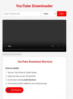 Screenshot for Apple Siri Shortcuts Youtube Convert 1