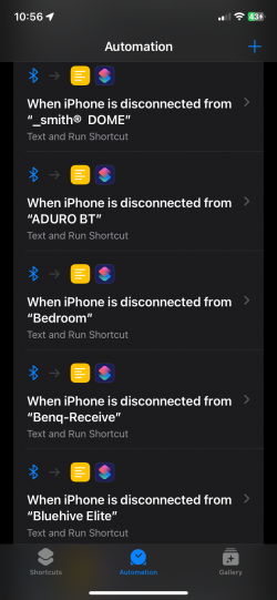 Screenshot for Apple Siri Shortcuts BT disconnect 1