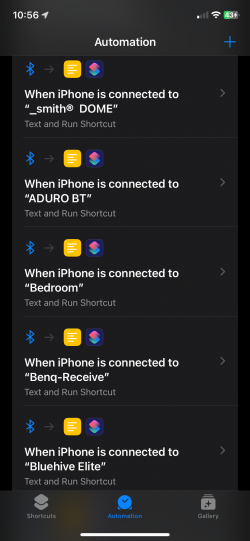 Screenshot for Apple Siri Shortcuts BT connect _smith 1