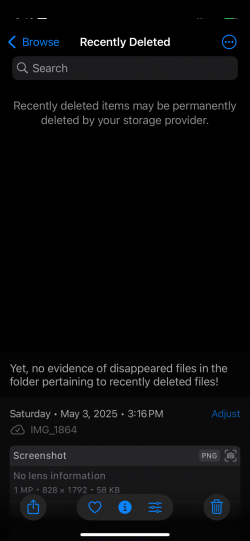 Screenshot for Apple Siri Shortcuts BUG iOS 18.6.2 (22G100) 5