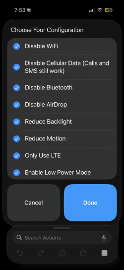 Screenshot for Apple Siri Shortcuts Extend Battery 1