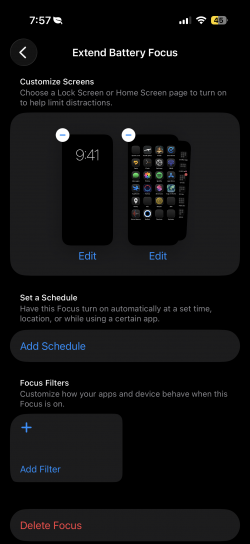 Screenshot for Apple Siri Shortcuts Extend Battery 3