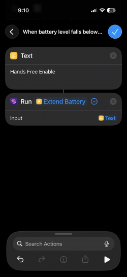 Screenshot for Apple Siri Shortcuts Extend Battery 4