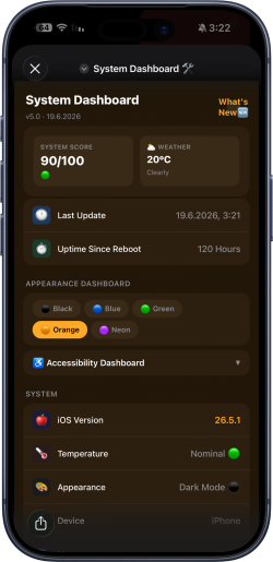 Screenshot for Apple Siri Shortcuts System Dashboard🛠️ 4