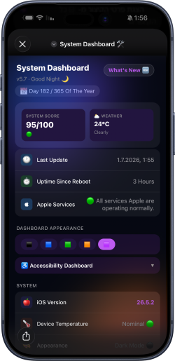 Screenshot for Apple Siri Shortcuts System Dashboard🛠️ 5