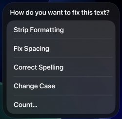 Screenshot for Apple Siri Shortcuts ClipFix+ 1